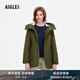 AIGLE艾高棉服秋季MTD防風(fēng)防雨透汽SORONA舒適保暖時(shí)尚外套女士 軍綠 BE571 M (38) (165/88A)