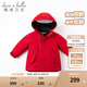 戴維貝拉（DAVE＆BELLA）女童羽絨服男童90絨保暖羽絨衣兒童冬裝幼兒新年寶寶冬季外出服 中國(guó)紅DB16448 110 cm（建議身高100-110cm）