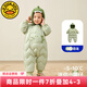 G.DUCKKIDS小黃鴨嬰兒羽絨服連體衣一歲寶寶衣服加絨加厚防寒男女寶寶爬服 綠色 73 cm建議3-6個(gè)月12-16斤CM