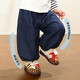 LUSON女?huà)胪畬殞氶L(cháng)褲秋裝2025春秋款嬰兒洋氣波點(diǎn)束腳褲防蚊褲