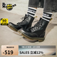 馬丁（DR.MARTENS）1460 W英倫男女款夏季經(jīng)典款通勤光面皮黑色馬丁靴 黑色 41 建議拍大一碼