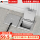 MSHML地插座隱藏式不銹鋼防濺水120型通用強電插座電話網(wǎng)絡地面插座 五孔
