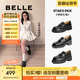 百麗（Belle）張凌赫推薦海鷗樂福2.0版25秋新女商場款英倫皮鞋B5J1DCA5預售 【劉雯同款】黑色（4CM） 2.0 38 (240mm)