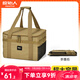 原始人戶(hù)外露營(yíng)裝備便攜收納包多功能餐具套鍋營(yíng)燈卡式氣罐防撞雜物袋 卡其-大容量 多重可調(diào)節(jié)