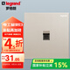 羅格朗（LEGRAND）開關(guān)插座面板仕典系列米蘭金色 86型暗裝墻壁電源套餐 電話插座