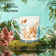 大英博物館馬克杯叢林復古骨瓷杯水杯咖啡杯送女生送閨蜜生日禮物 叢林復古骨瓷杯 350ml 1只