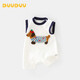 DUUDUU嬰兒衣服夏季兒無袖哈衣薄款爬服寶寶純棉連體衣 白色  90cm 