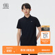KOLON SPORT/可隆戶(hù)外POLO衫 男子防曬UPF50+接觸涼感壓膠短袖 LHPT5AN185-BK 黑色 XL 180/100A