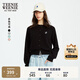 Teenie Weenie小熊女裝毛針織衫2025秋季新款簡(jiǎn)約時(shí)尚輕薄圓領(lǐng)開(kāi)衫 A-黑色 M