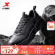 特步（XTEP）休閑鞋男新款老爹鞋軟底防滑耐磨運動(dòng)鞋潮流男鞋百搭跑步鞋子增高 黑-玄甲 42