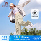 駱駝（CAMEL）直筒梭織工裝長(zhǎng)褲女防潑水百搭傘兵褲 C24CA6L6619 淡卡其 L