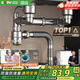 四季沐歌（MICOE）廚房洗菜盆下水管配件水槽水池下水器雙槽洗碗池管道套裝
