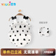 優(yōu)奇嬰兒衣服夏季薄款吊帶超萌可愛三角爬服純棉哈衣女寶寶夏天包屁衣