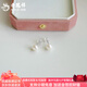 老鳳祥經典款珍珠耳釘淡水珠素珠耳環(huán)一對耳飾送女友老婆七夕節(jié)生日禮物 淡水珠素珠耳釘(約7-8mm)