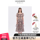 LULUALWAYS我愛(ài)露露25夏季新款法式浪漫飄逸層疊荷葉邊長(cháng)款連衣裙高級感裙子 紫色 M