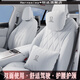 Hernssiey/恒適適用阿維塔12翻毛皮汽車(chē)頭枕護頸枕腰靠套裝06腰枕07座椅車(chē)內裝飾 腰靠【雙面可用】 純白色 1個(gè)