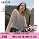 艾諾絲雅詩【商場(chǎng)同款】春秋新品高級(jí)感百搭落肩袖鏤空編織針織衫女30728106 奶油米 S