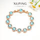 XUPING旭平首飾合金時(shí)尚夏日百搭手鏈女送禮飾品 藍(lán)色