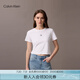Calvin KleinJeans25春夏新款女士經(jīng)典ck字母印花潮流短款短袖T恤47AB213