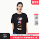幻走（MOVEUP）2025春夏季新款.FUN系列圓領(lǐng)趣味印花設計師短款T恤女 夜黑 L