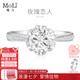 MoLi18K金人工培育鉆石戒指鉑金鉆戒女款六爪求婚戒指1克拉IGI定制 PT950鉑金培育鉆DVVS上海IGI證書 1.2克拉