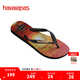 havaianas哈唯納Hype III沙灘男士人字拖夏季海邊戶外休閑涼拖鞋可外穿 6196-黑/桃 39-40 巴西碼