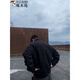 啄木鳥(niǎo)美式教練夾克男春秋2025新款復古純色立領(lǐng)上衣戶(hù)外工裝飛行外套潮 黑色 L 【建議115-130斤】