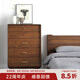 NORHOR北歐表情/中古復(fù)古風(fēng)進(jìn)口/E10實(shí)木5斗柜/內(nèi)衣柜橡木G 胡桃木色 0.8m 現(xiàn)貨 組裝