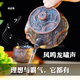 紫陶石瓢壺可鳳鳴龍紋堆砌浮雕紫陶茶壺可提可轉(zhuǎn)大容量紫砂石瓢壺 紫陶龍紋石瓢鳳鳴壺 290ml