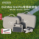 影仕匠適用大疆DJI Mini 4Pro收納包無人機單肩包MINI3單機迷你系列暢飛長續(xù)航套裝便攜手提包配件盒箱子 【Mini 3/4 Pro 單電】普通遙控丨送肩帶
