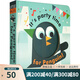 英文原版 Little Faces百變臉譜系列  It's Party Time for Penguin  精裝立體變景書 兒童情緒繪本 綠山墻