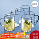 青蘋(píng)果耐熱玻璃杯6只裝 可加熱圍爐煮茶水杯 帶把泡茶杯牛奶杯