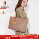 暇步士（Hush Puppies）托特包時(shí)尚百搭大容量女包復古印花手提包送老婆送媽媽生日禮物