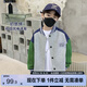 左西男童棒球服外套秋裝2025新款兒童春秋款?yuàn)A克韓版上衣潮 灰色 130