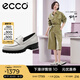 愛步（ECCO）【明星同款】樂福鞋女 百搭牛皮厚底粗跟英倫風(fēng)單鞋女 摩登490013 石灰色49001301378 建議選小一碼 36 （偏大，建議選小一碼）