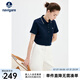Navigare意大利小帆船女士T恤25春夏季新品休閑簡約POLO衫百搭時尚體恤衫 海軍藍(lán) XL