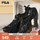 斐樂（FILA）官方男鞋老爹鞋復(fù)古運動鞋新款貓爪鞋5代休閑鞋 黑-BK 42