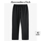 ABERCROMBIE & FITCH男裝24春秋款美式復(fù)古時(shí)尚小麋鹿抓絨運(yùn)動(dòng)衛(wèi)褲長(zhǎng)褲KI134-4100 黑色 XL (180/98A)尺碼偏大，建議小一碼