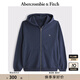 ABERCROMBIE & FITCH男裝女裝情侶裝25春季經(jīng)典小麋鹿運動(dòng)風(fēng)寬松連帽衛衣KI122-5251 海軍藍 S (175/92A)