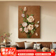 致匠心中古風(fēng)高級感客廳裝飾畫(huà)浮雕立體感沙發(fā)背景墻落地畫(huà)法式玄關(guān)掛畫(huà) A款-花枝藝展 50*70cm 格調黑【鋁合金畫(huà)框】 藝術(shù)微噴油畫(huà)布【光油效果】