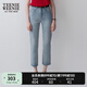 Teenie Weenie小熊女裝簡(jiǎn)約夏季牛仔鉛筆褲修身小腳褲女長(cháng)褲薄款 淺藍色 M (165)