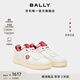 BALLY巴利【尊享折扣】女白色皮革運動休閑鞋6304790 白色/紅色 6305204 39