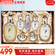 后（The history of Whoo）后天氣丹套裝花獻華泫水乳霜精華眼霜套盒皇后套裝女禮盒護膚品 天氣丹水乳光彩精華7件套盒修復(fù)