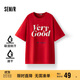 森馬（Semir）短袖T恤女中長(cháng)款寬松字母潮流個(gè)性2025夏季吸濕速干109325100040