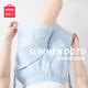 名創(chuàng  )優(yōu)品（MINISO）藍色短褲女夏季2025新款冰絲防曬褲女士運動(dòng)五分褲外穿百搭休閑褲 奶油藍(純色) L /165(肌理清晰好面料)