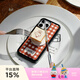 PopSockets【上菜了·手機殼】泡泡騷xGula聯(lián)名手機保護防摔蘋(píng)果iPhone17/16ProMax手機保護套磁吸生態(tài)手機殼 紅白格紋 iPhone 16 Pro Max