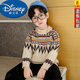 迪士尼（Disney）毛衣男童加厚針織衫秋季男孩韓版帥氣兒童保暖秋裝圓領(lǐng)中大童線(xiàn)衫 卡其色 140 建議體重50-60斤