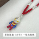 999純銀迪迦奧特曼吊墜卡通立體足銀賽羅項鏈送孩子兒童生日禮物 彩色迪迦(大號)—銀珠紅繩