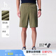 哈吉斯（HAZZYS）男裝 夏季男褲子【PHIZ系列】泡芙風格多口袋寬松短褲男 卡其色KK 32 （175/78A）