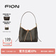 菲安妮（FION）經(jīng)典印花托特包女單肩斜跨hobo包大容量新款包生日禮物 啡/茶【中款】